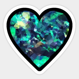 Geometric Heart Sticker